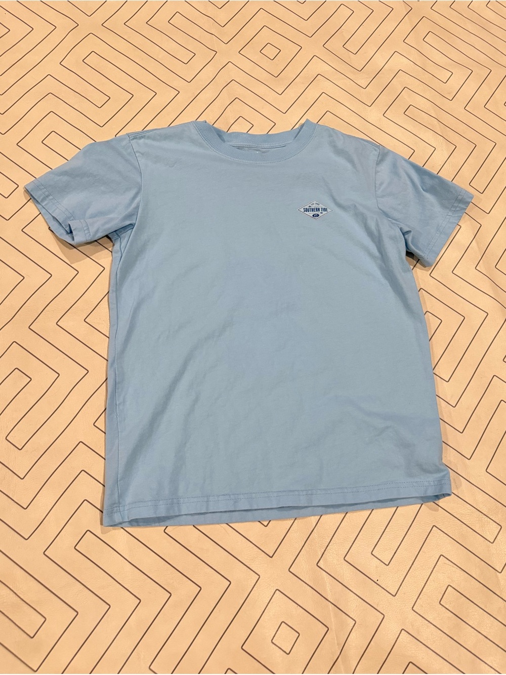 Southern Tide Light Blue Short Sleeve Graphy Tshirt